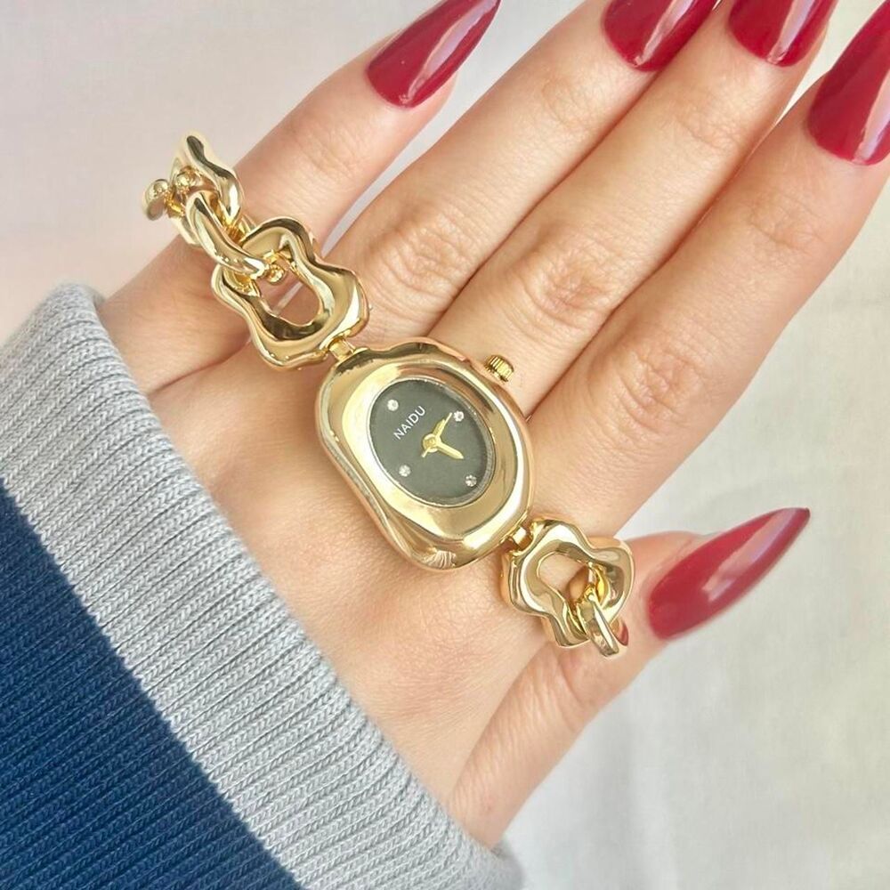 Vintage Inspired Luxury Gold Tone Watch